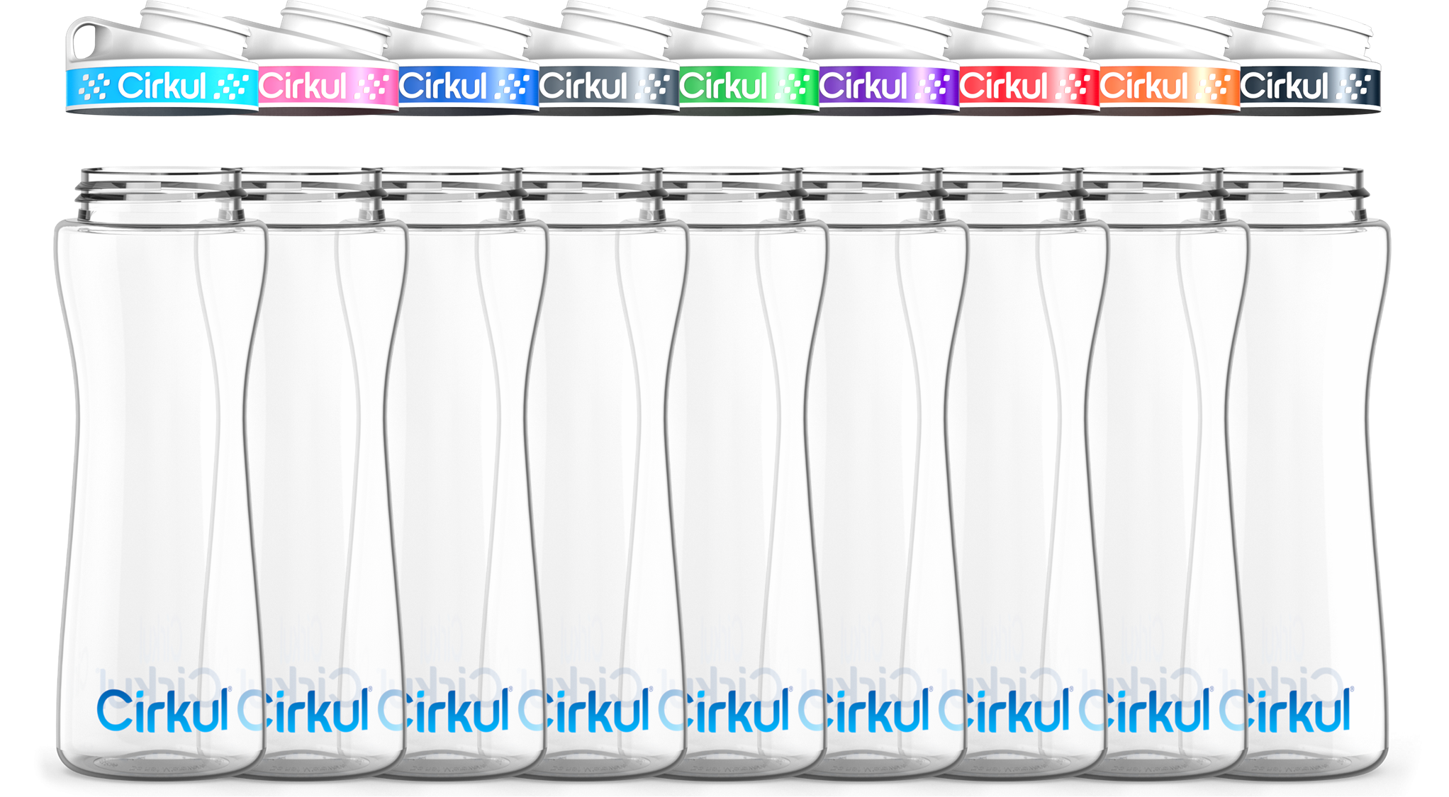 Custom 22oz. Plastic Bottle & Comfort Grip Lid